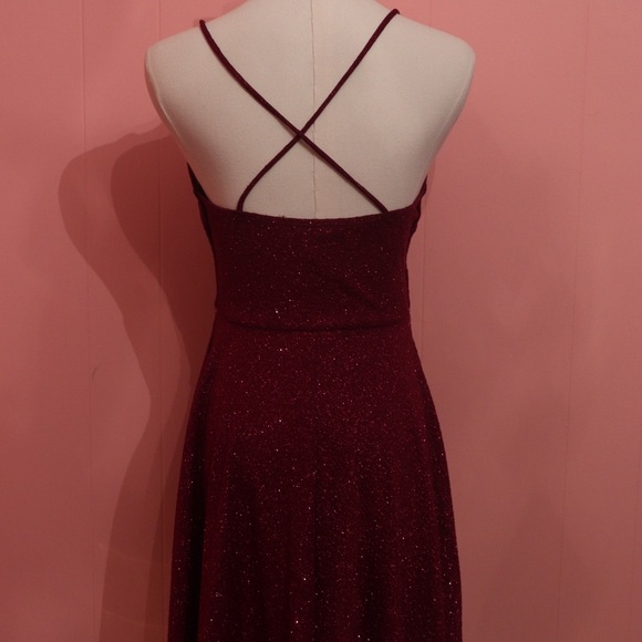 Lovely Day Sparkly Plum Mini Dress ✨ - Picture 3 of 4